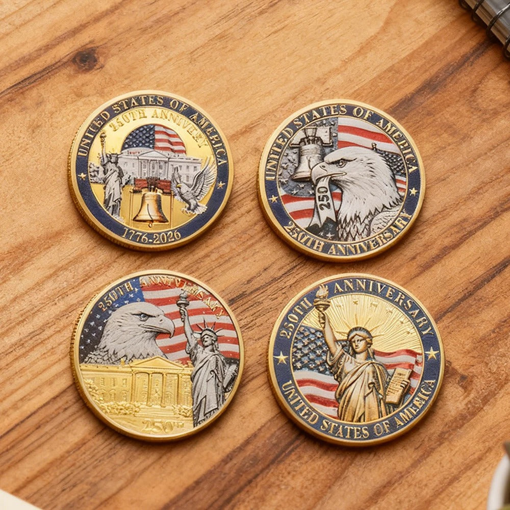 4-Piece USA 250th Anniversary Commemorative Legacy Coin Set